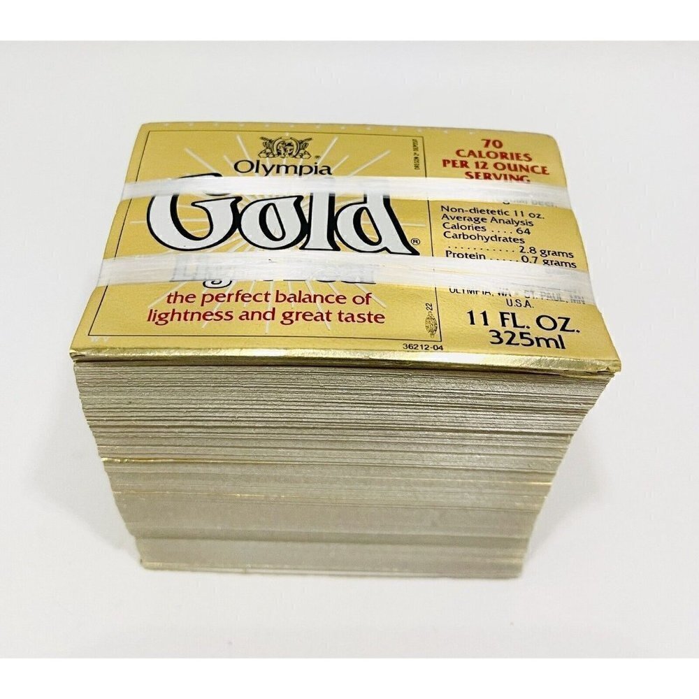 Vintage Olympia Gold Beer Bottle Paper Labels 11oz Pack 1000 Brewing Co. - Picture 6 of 6